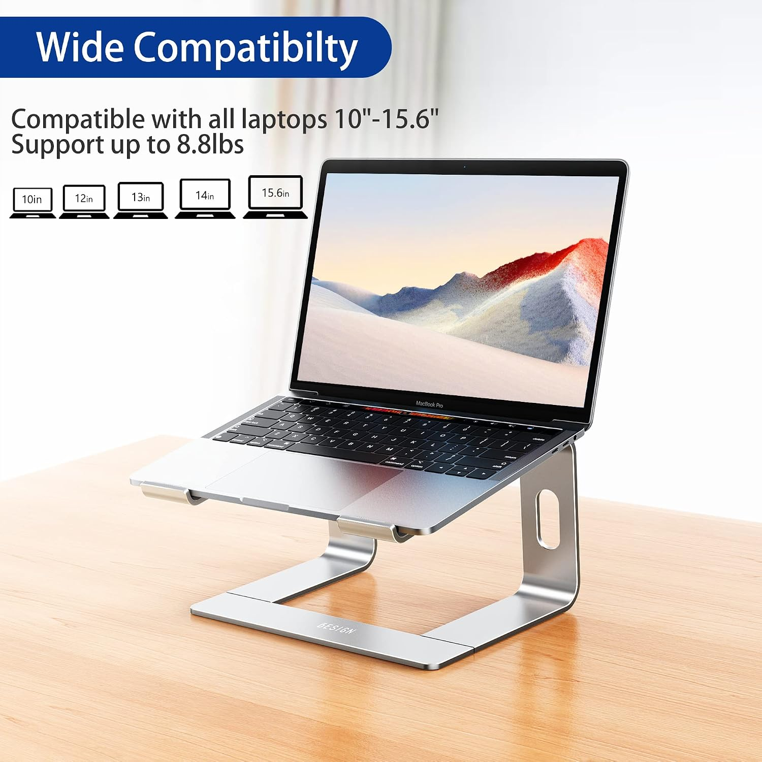 Soporte de laptop de aluminio Besign LS03