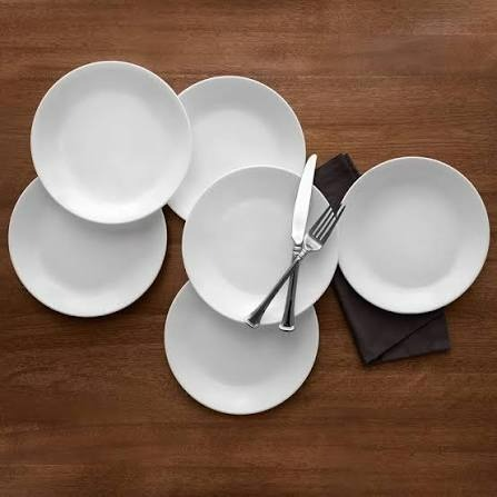 Platos llanos resistentes y apilables: Reseña de los platos llanos Corelle Winter Frost White de 26 cm