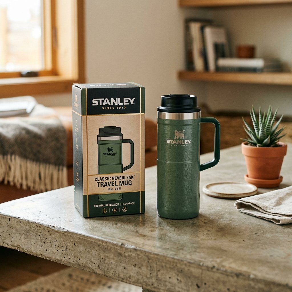 Contenido de la caja de la taza térmica Stanley Trigger-Action