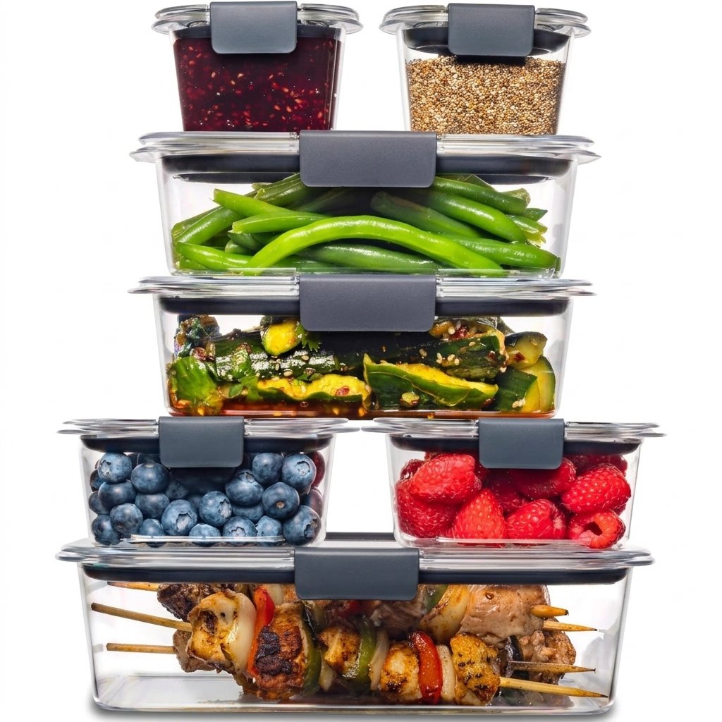 Conservación al vacío y orden premium: Reseña de los recipientes Rubbermaid Brilliance