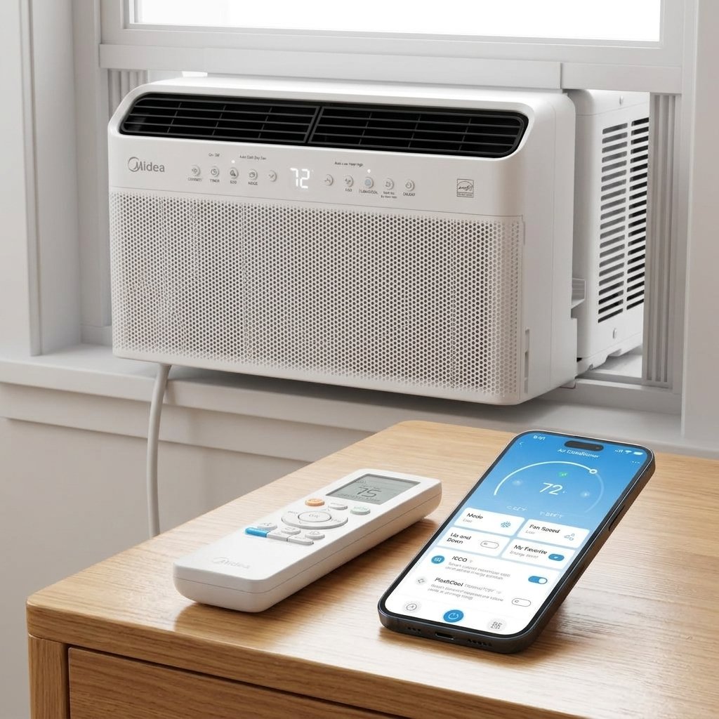 Control inteligente por aplicación móvil Wi-Fi y mando a distancia del aire Midea
