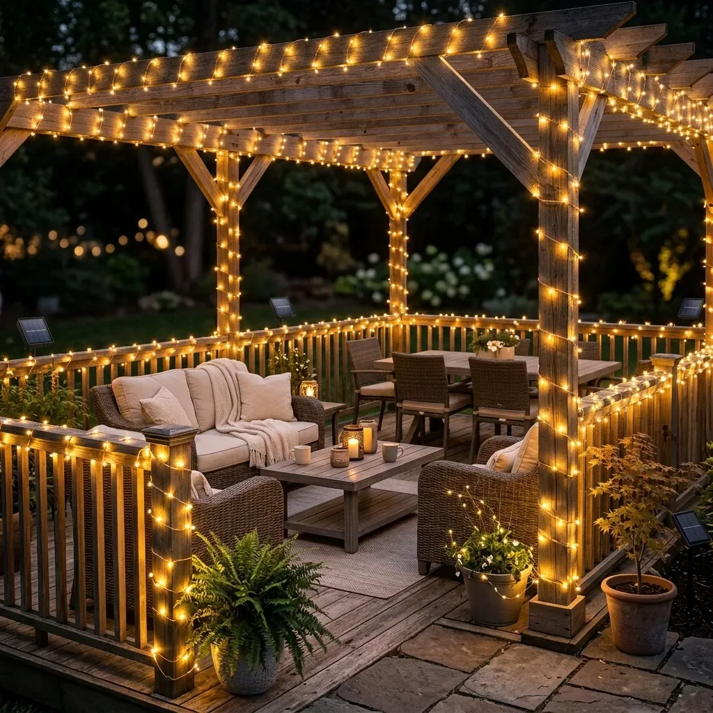 ¿Cómo crear un ambiente de terraza acogedor? Análisis de las luces solares Brightown