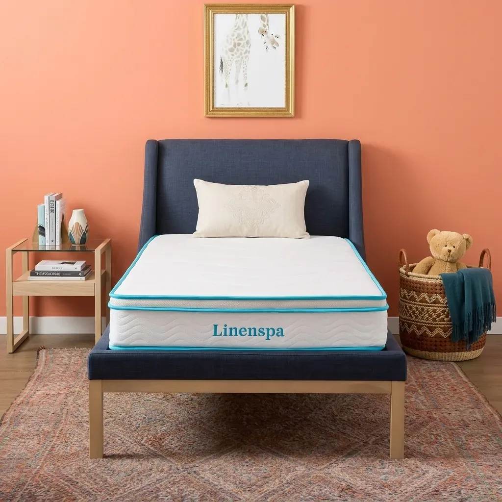 Soporte fresco y firme: Reseña del colchón híbrido Linenspa de 8 pulgadas